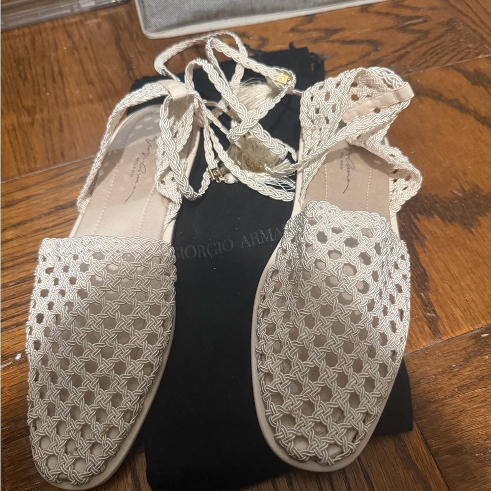 Giorgio Armani Women's Beige Espadrilles